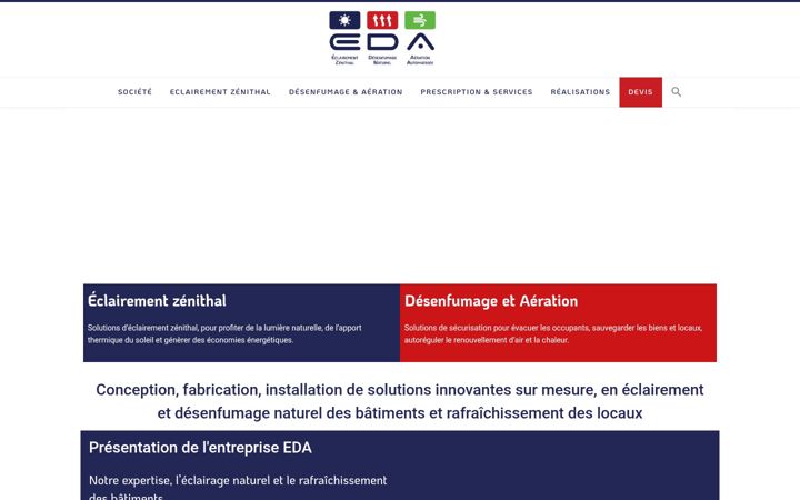 Snímek obrazovky eda-france.fr