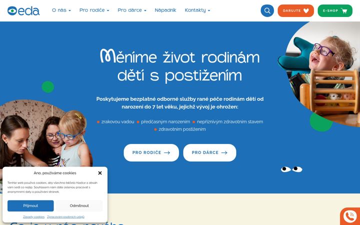 Snimka zaslona za eda.cz