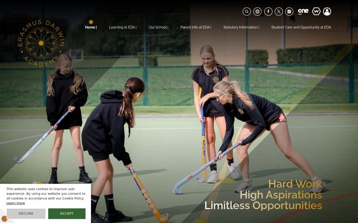 Screenshot of eda.staffs.sch.uk