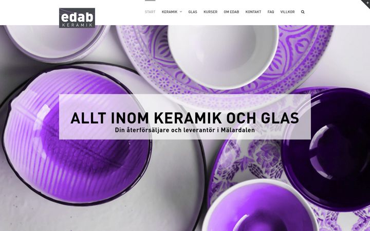 Screenshot von edabkeramik.se