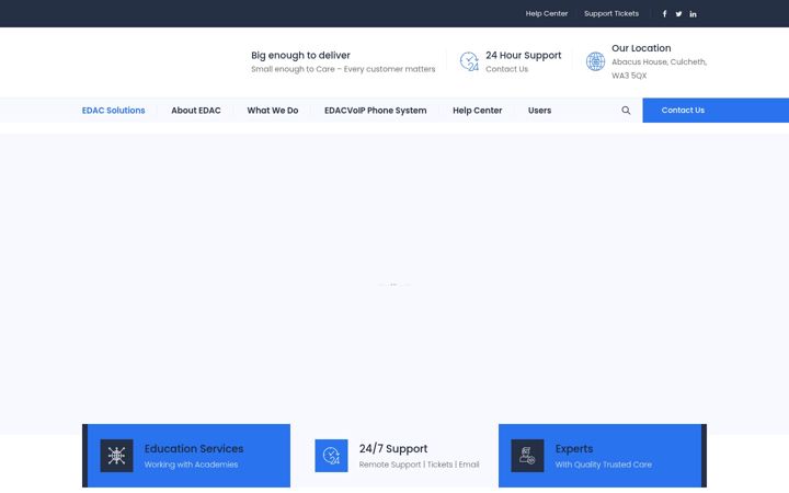 Screenshot of edac-solutions.co.uk