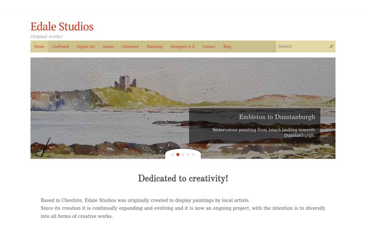 Screenshot of edalestudios.co.uk