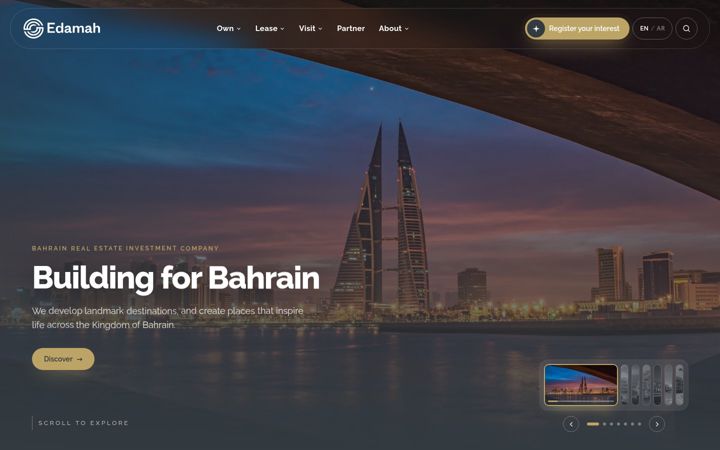 Screenshot of edamah.com