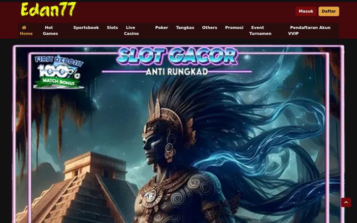 Screenshot of edan77slot.com