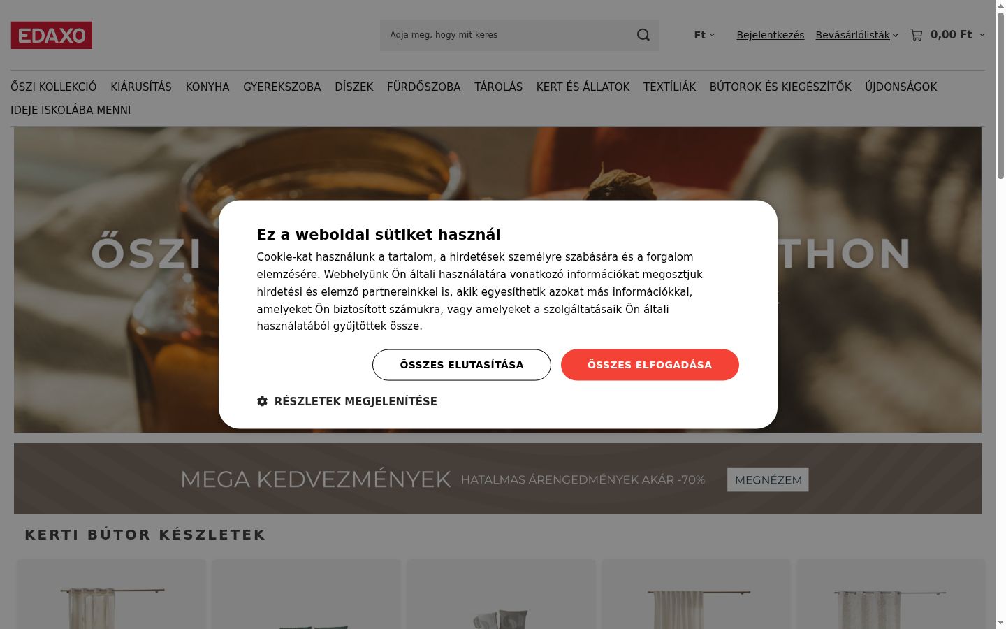Screenshot tal-banner tal-kunsens muri qabel kwalunkwe interazzjoni