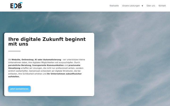Snimka zaslona za edb-solutions.de