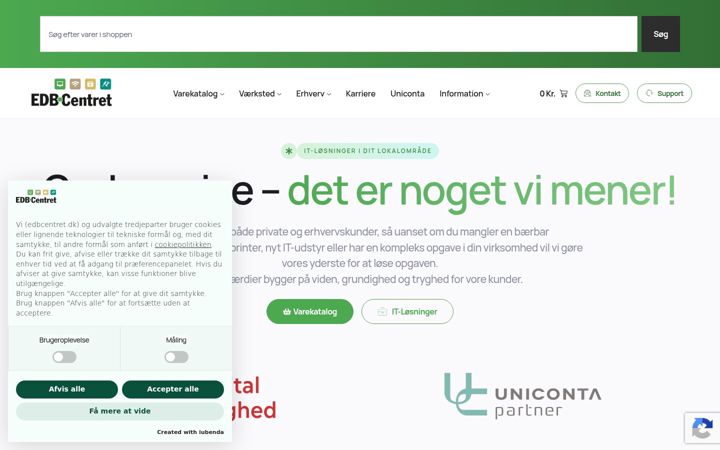 Screenshot of edbcentret.dk
