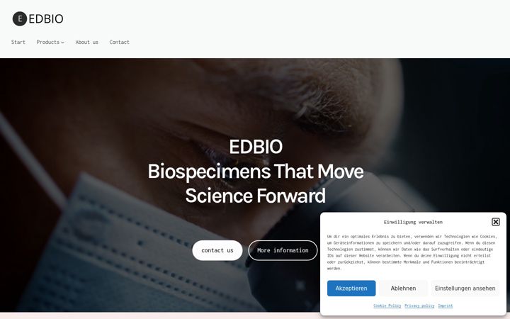 Screenshot of edbio.de