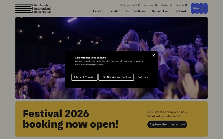 Screenshot of edbookfest.co.uk