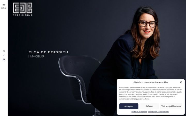 Screenshot of edbpatrimoine.com