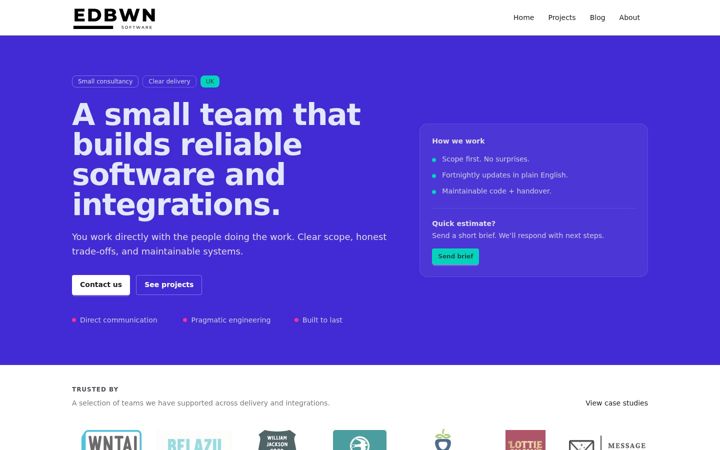 Screenshot of edbwn.com