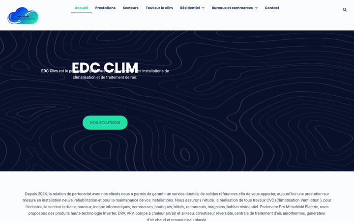Screenshot of edc-clim.fr