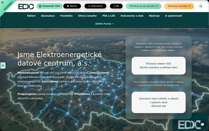 Snimka zaslona za edc-cr.cz