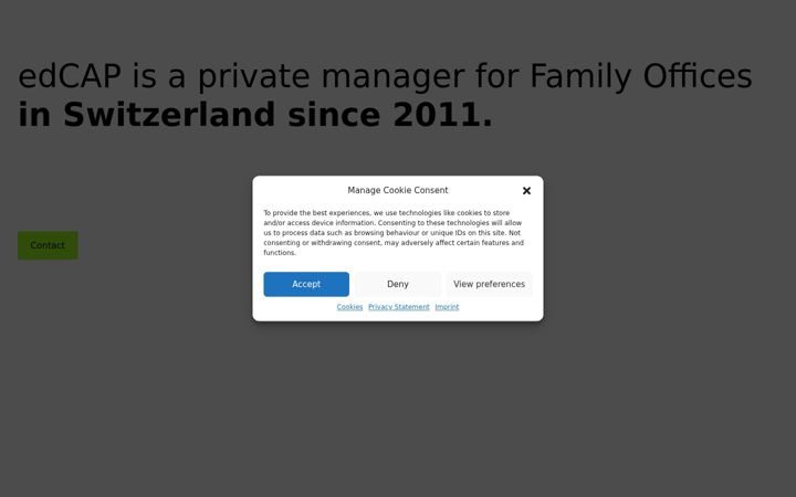 Screenshot of edcap.ch