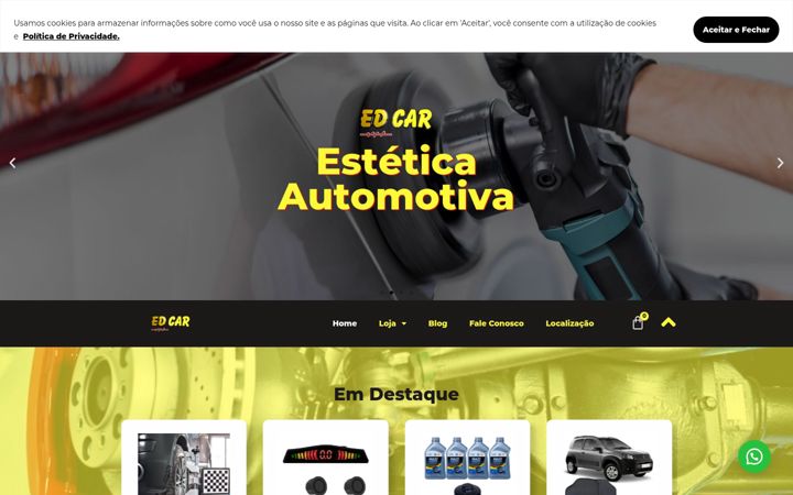 Capture d'écran de edcarautocenter.com.br