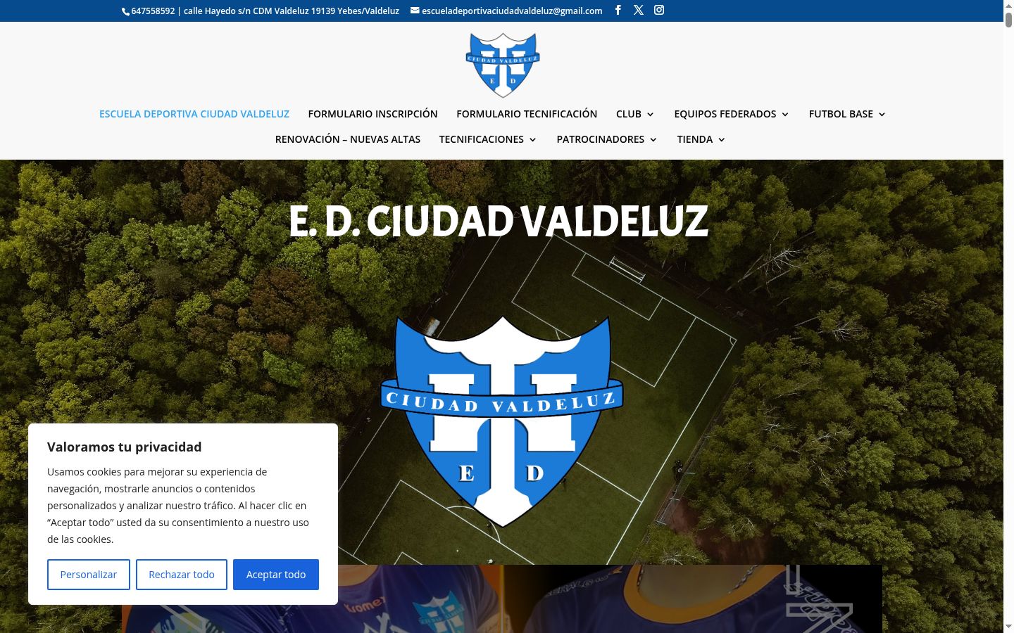 Sutikimo reklamjuostės, rodytos prieš bet kokią sąveiką, ekrano kopija