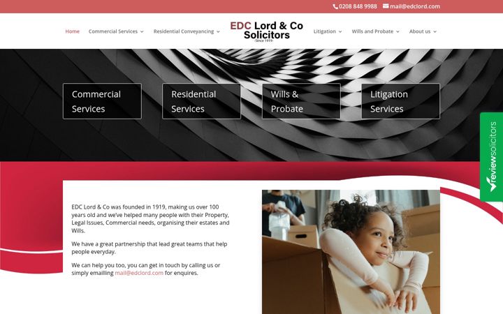 Screenshot van edclord.co.uk
