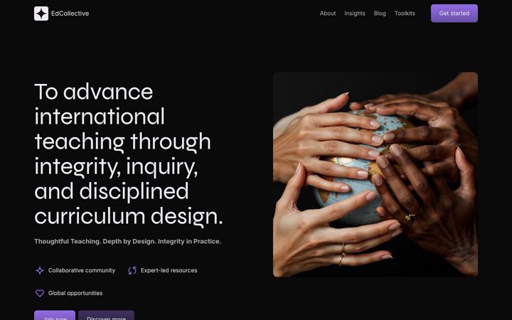 Screenshot of edcollective.org