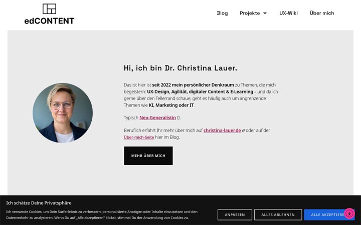Screenshot of edcontent.de
