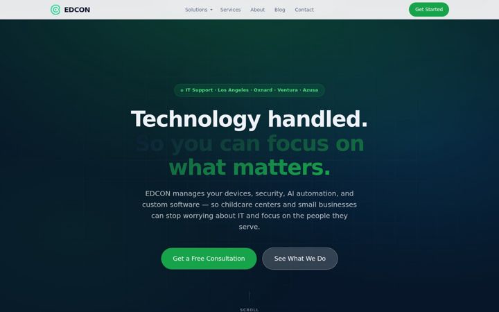 Screenshot of edconusa.com