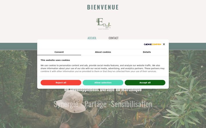Screenshot of edd-martinique.com