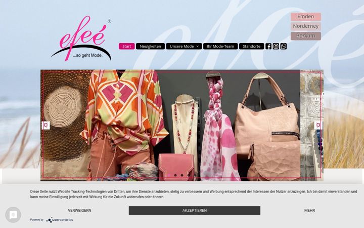 Screenshot of edda-faerber.de