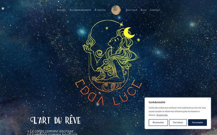 Screenshot of edda-luce.fr