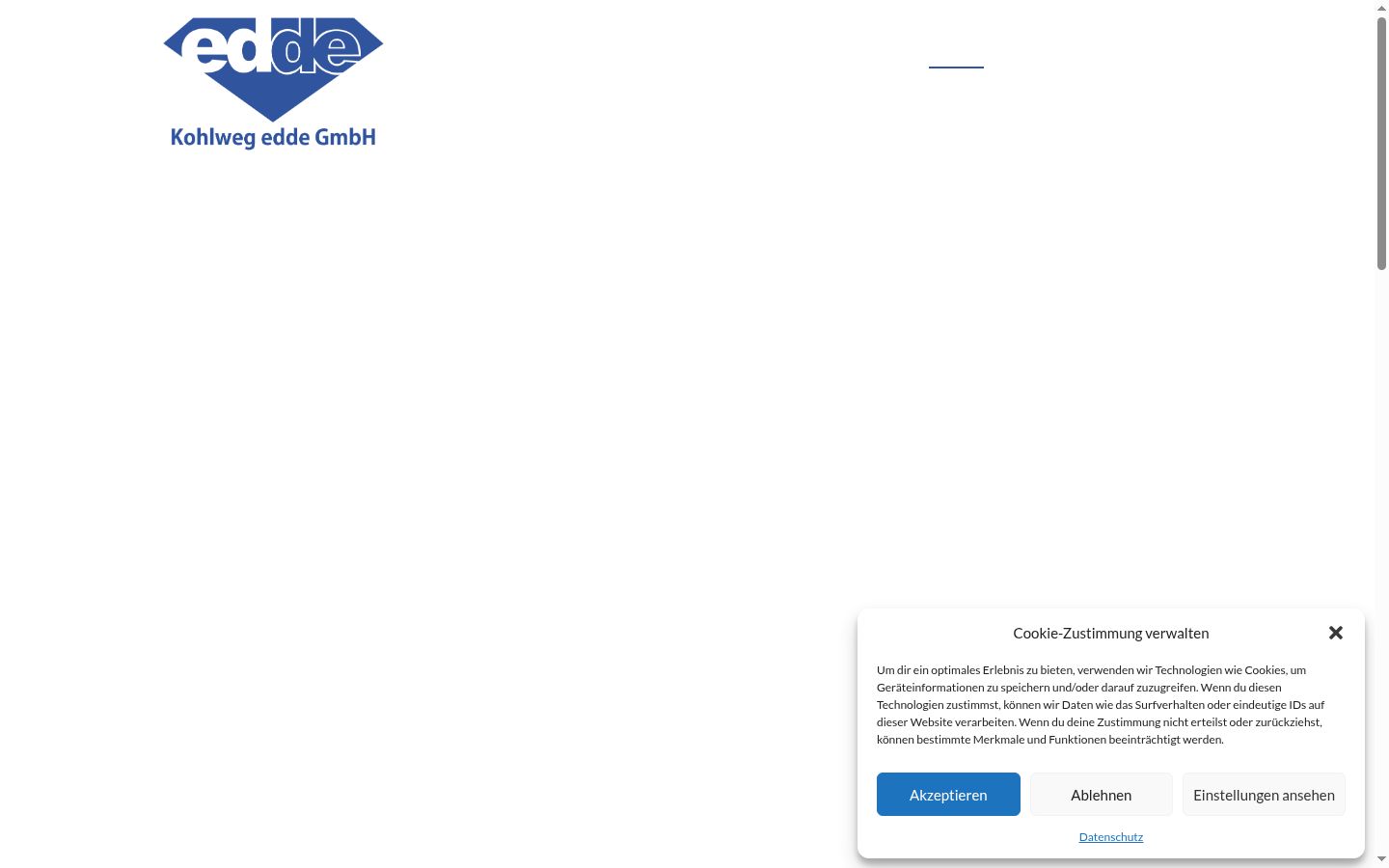 Captura de ecrã do banner de consentimento apresentado antes de qualquer interação