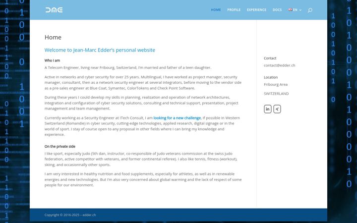 Screenshot of edder.ch