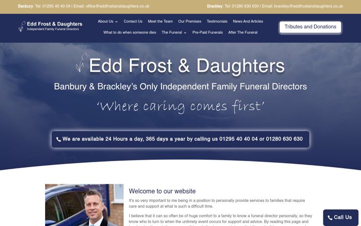 Screenshot van eddfrostanddaughters.co.uk