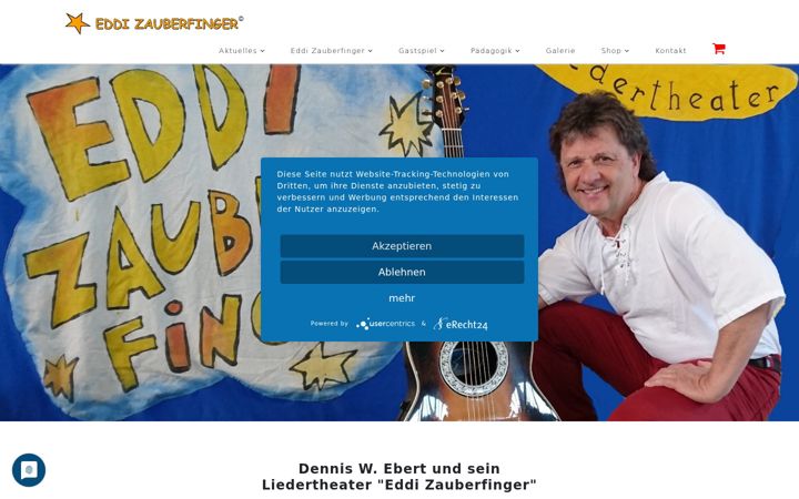 Screenshot of eddi-zauberfinger.de