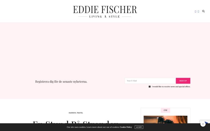 Screenshot of eddiefischer.se