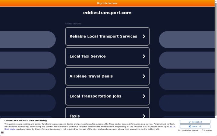 Screenshot of eddiestransport.com