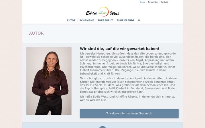 Snimka zaslona za eddiewest.de