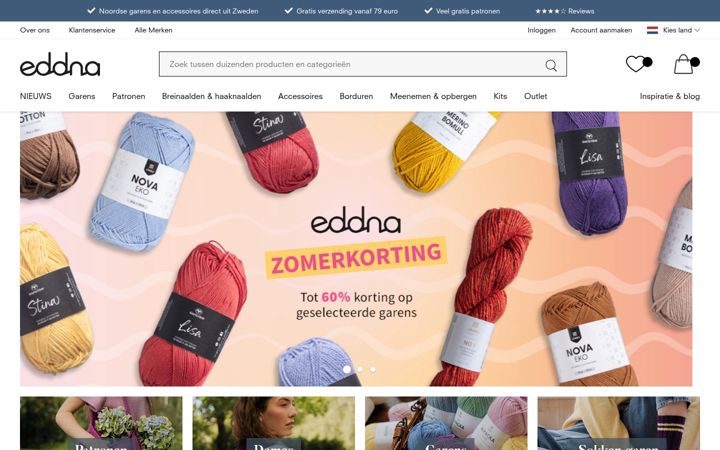 Screenshot of eddna.nl