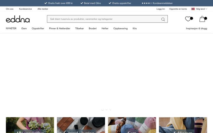 Screenshot of eddna.no