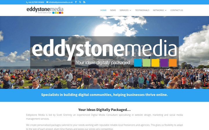 Screenshot of eddystonemedia.co.uk