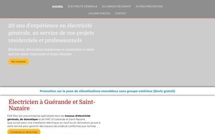 Screenshot of ede-elec.fr