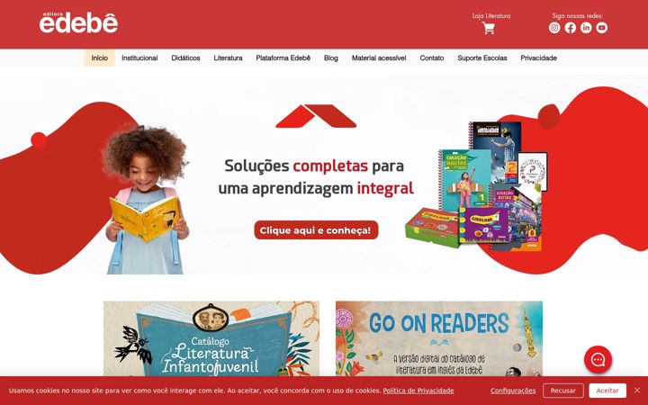 Screenshot of edebe.com.br