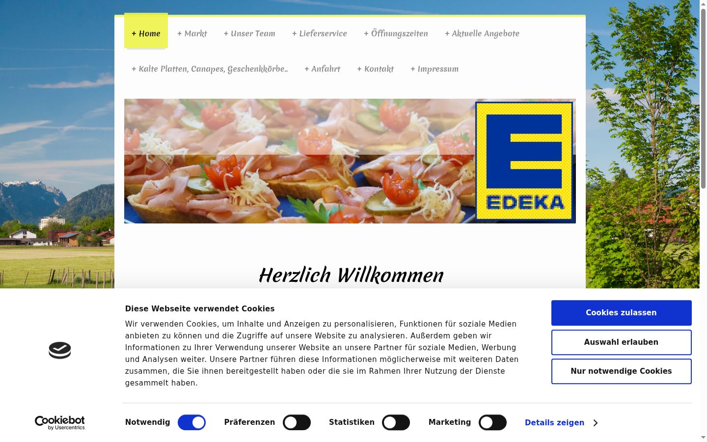 Sutikimo reklamjuostės, rodytos prieš bet kokią sąveiką, ekrano kopija