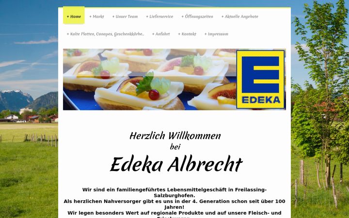 Screenshot of edeka-albrecht.de
