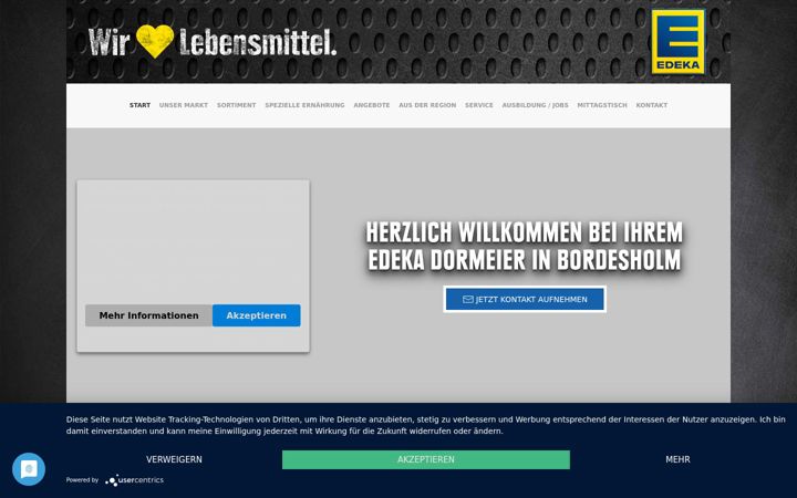 Screenshot of edeka-dormeier.de