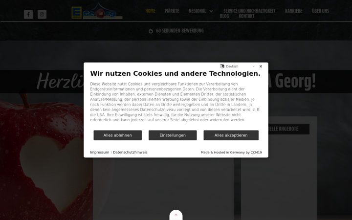 Screenshot of edeka-georg.de