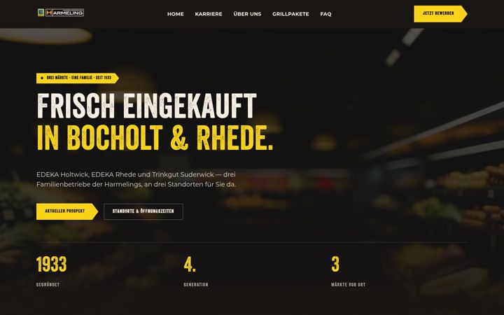 Screenshot of edeka-harmeling.de