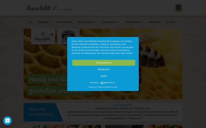Screenshot of edeka-hauschildt.de
