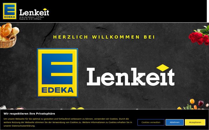 Skärmbild av edeka-lenkeit.de