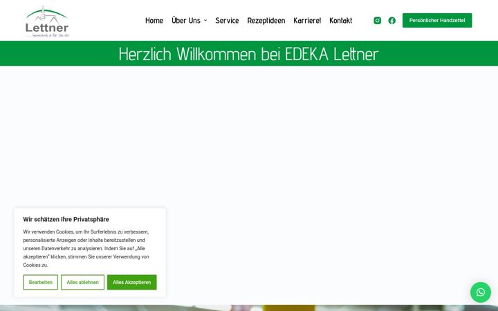 Snímek obrazovky edeka-lettner.de