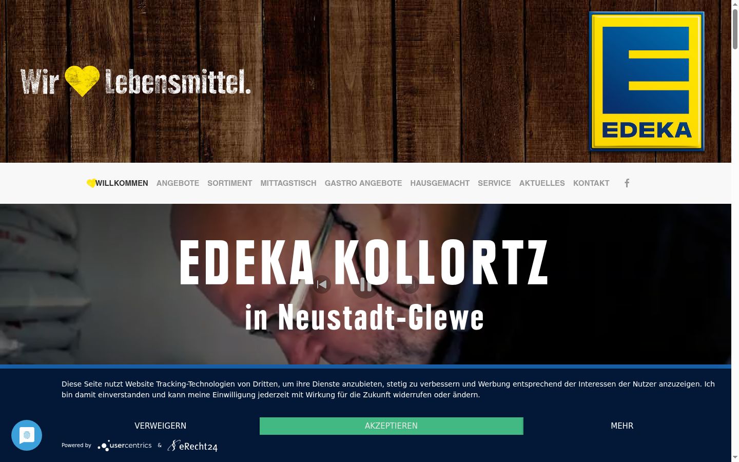 Snímka obrazovky banera súhlasu zobrazeného pred akoukoľvek interakciou
