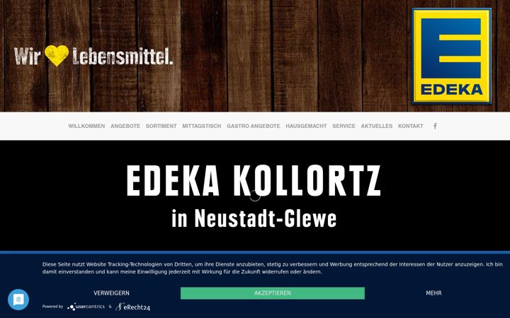 Skärmbild av edeka-neustadt-glewe.de