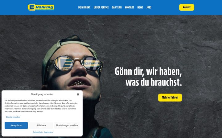 Skärmbild av edeka-noehring.de